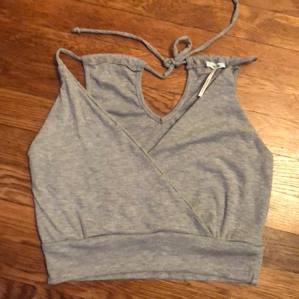 Kimchi Blue Gray Crop Top